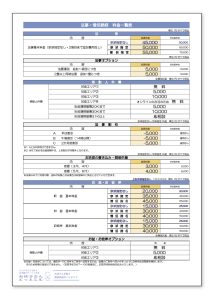 法事・僧侶読経　料金一覧表 PDF